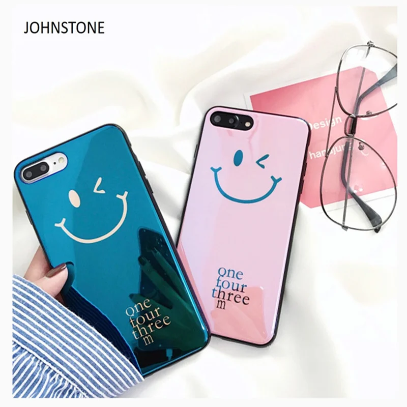 Luxury Blu-Ray Clear Case For Mobile Phone 8/8 plus 7/7 6/6s and 6 plus/6s Back Cover Coque Blue Light Ray Capinha New |