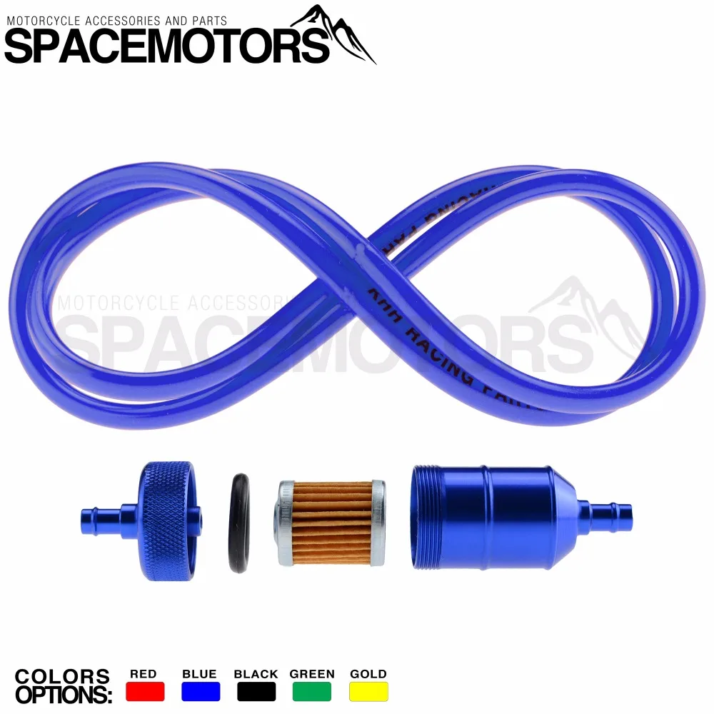 Универсальный фильтр из анодированного сплава для масла топлива и бензина 6 мм