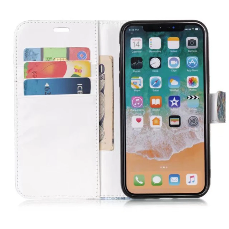 2 в 1 Магнитный съемный кожаный бумажник для Iphone XR XS MAX X 8 7 Plus 6 6S Galaxy S9 Note 9 чехол с