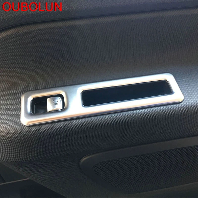 Для Мерседес-Бенц ВИТО 2016 Декоративная полоска панели выключателя кнопки регулировки окна интерьера из АБС пластика с хромированной отделкой наклейки на пластине.