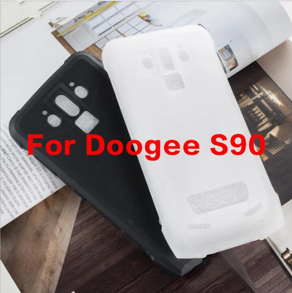 Роскошный мягкий чехол для телефона Doogee S90 из закаленного стекла ТПУ с закаленным