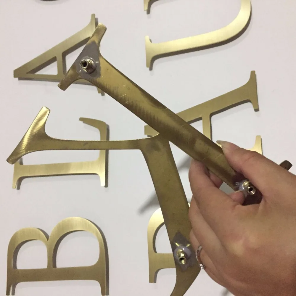 

3D laser cut Stainless steel sign and metal logo