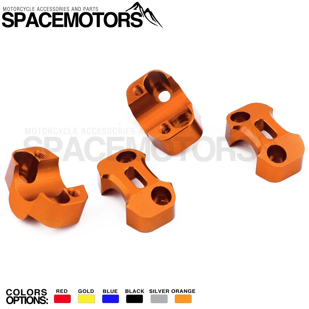 Оранжевые алюминиевые зажимы для руля мотоцикла с ЧПУ от 22 до 28 мм|clamp 22mm|stunt