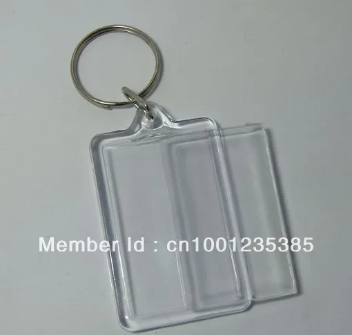 Бесплатная доставка акриловые прямоугольные Брелоки для ключей 1 72x1 дюйма