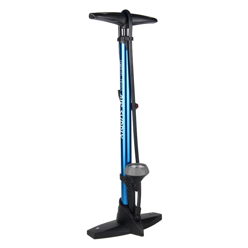 Blue Giyo велосипедный напольный насос с манометром Presta Schrader адаптер клапана 160Psi ножной велосипедный насос воздушный насос для шин дорожный MTB велосипедный насос - Цвет: Blue