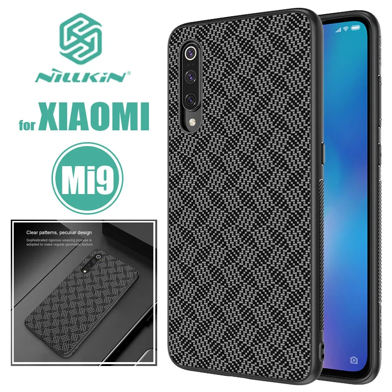 Xiaomi mi 9 Nillkin жесткая Мягкая силиконовая накладка на заднюю панель из волокнистого волокна тонкий сенсорный чехол для телефона для Xiaomi mi 9 mi 9 Explorer Nilkin чехол
