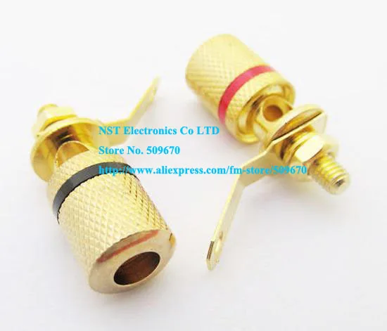 Бесплатная доставка 10 пар (20 штук)/Высокое качество золото Динамик Связывание