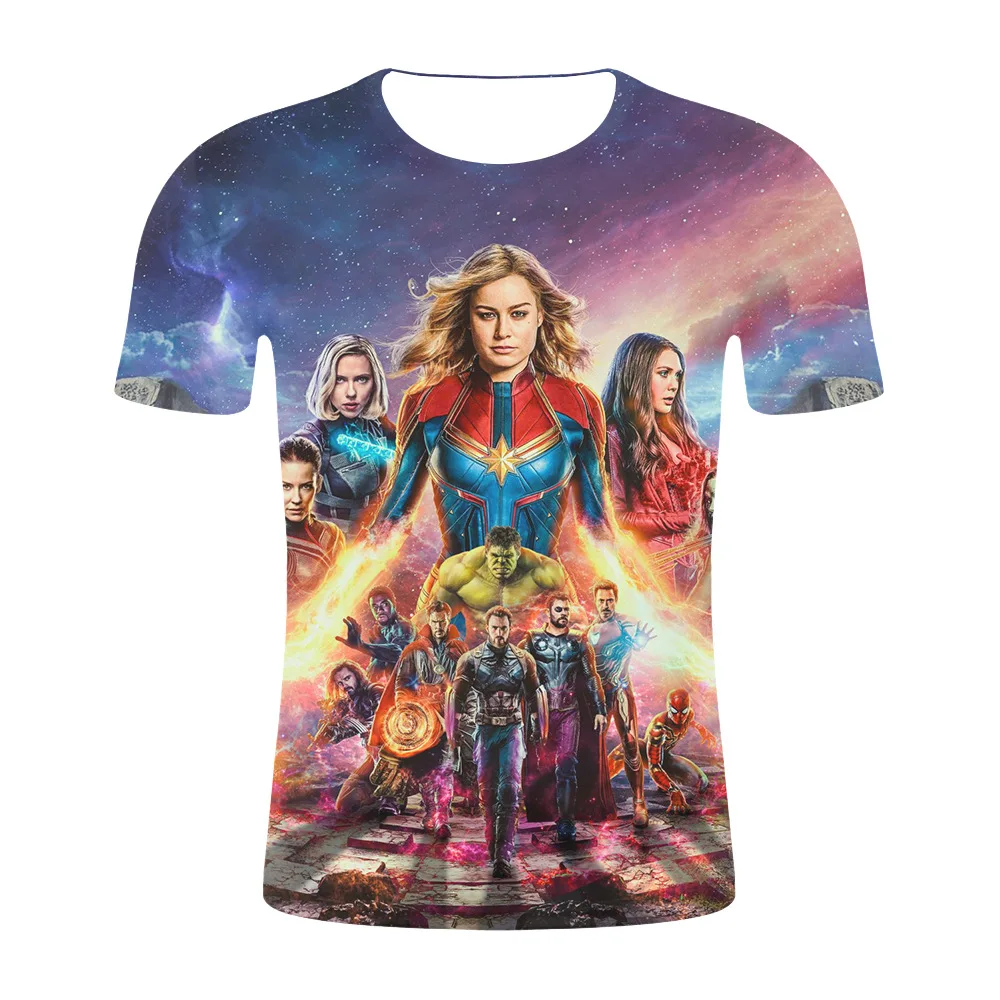 Новый дизайн футболка для мужчин/женщин фильм Marvel Мстители эндигра 3d Принт