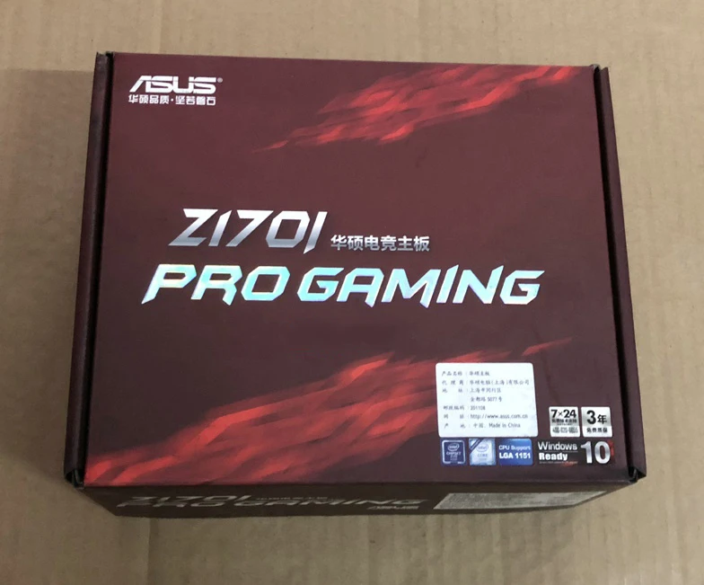 Игровая мини карта ASUS Z170I PRO игровая ITX с супер звуком 17*17 см|Материнские платы| |