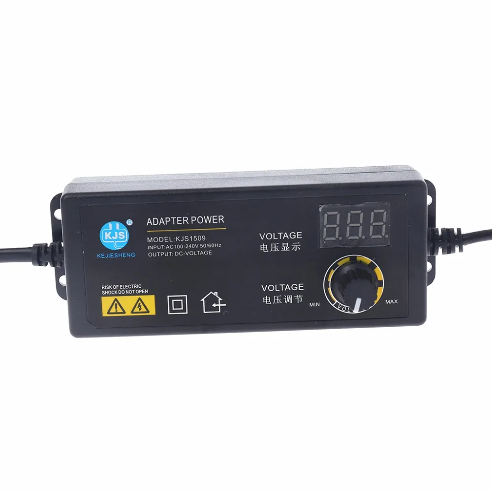 Adjustable Power Adapter With Display Screen AC100V-240V To DC3.8V-37V EU Plug | Обустройство дома