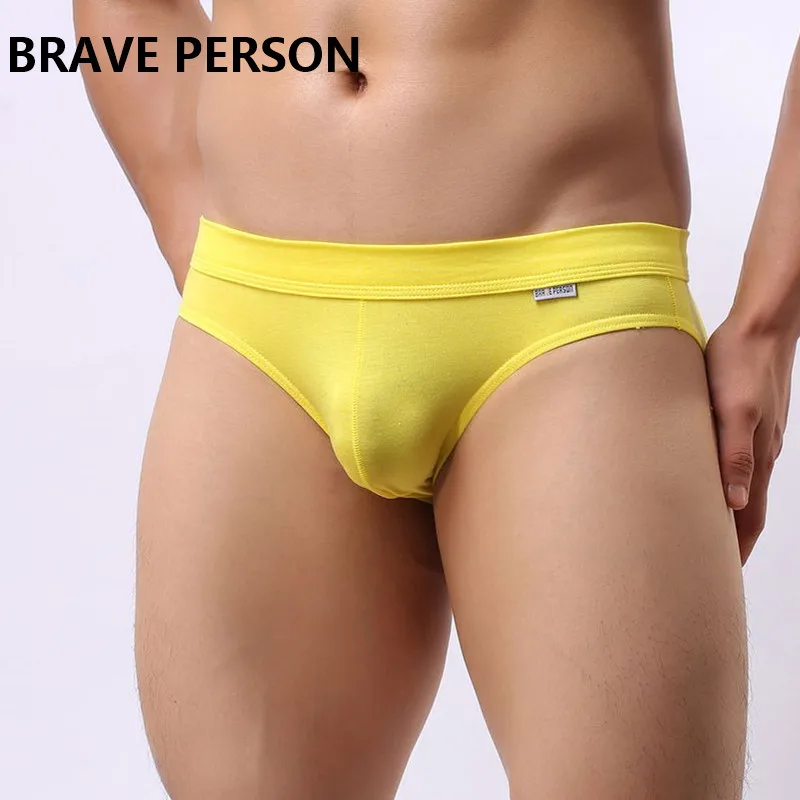 Новинка 2018 Брендовое Мужское нижнее белье из модала однотонное с низкой талией