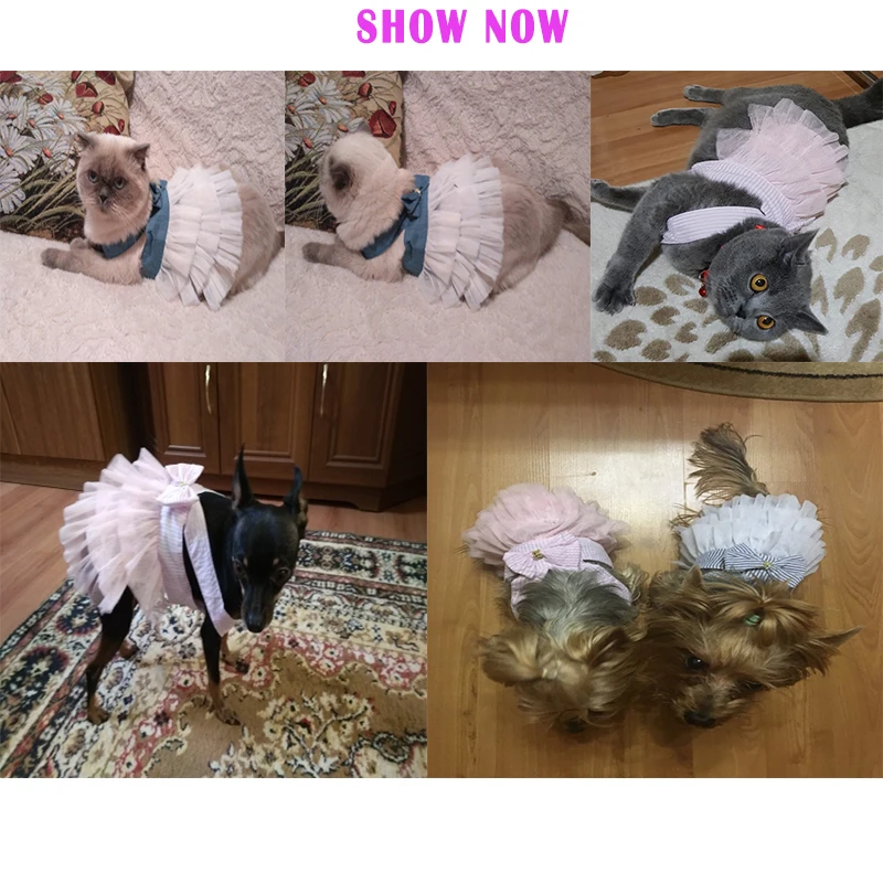 1 шт. Домашний питомец собака одежда платье принцессы Свадебное щенок Маленькие