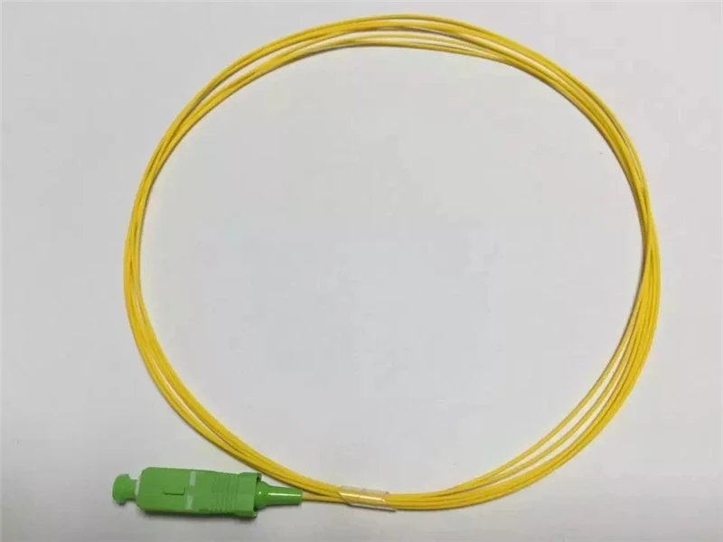 50pcs100pcs200pcs SC fiber pigtail 0.9mm SM SC/UPC SC/APC 1.5m optical fibre tail FTTH yellow cable 9/125um free Shipping ELINK