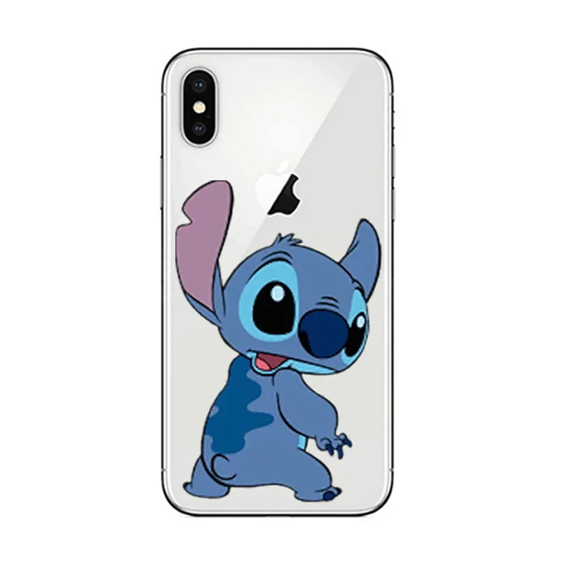 TPU Lilo Ститч чехол для телефона милый мультяшный Мягкий ТПУ силиконовый чехол для apple iPhone 6 6S SE 5 5S 7 8 Plus X XR XS MAX Модный чехол - Цвет: TPU