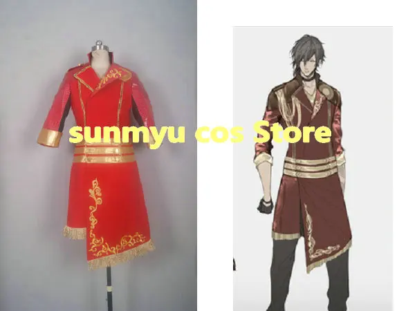 Touken Ranbu Online Oo Kurikara Музыкальный красный косплей костюм размер на заказ Хэллоуин