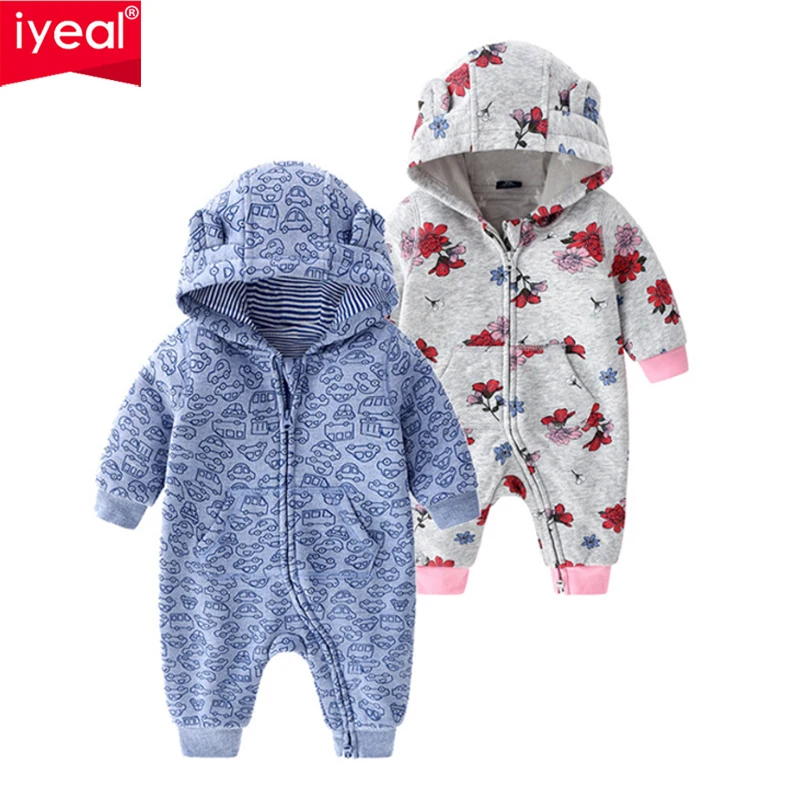 Детские комбинезоны IYEAL Одежда для новорожденных на весну и осень одежда девочек