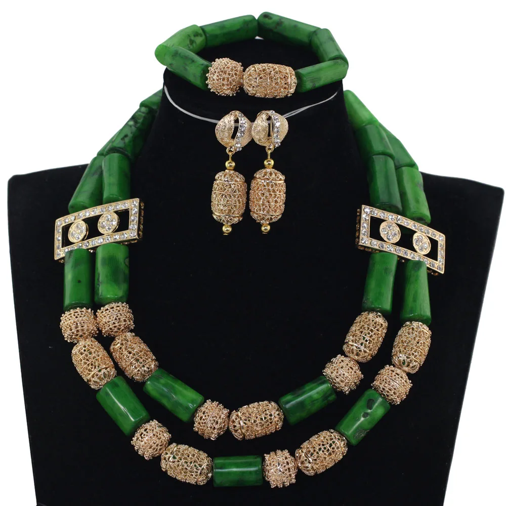 Ювелирный Комплект из колье и серёг в африканском стиле|african bridal jewelry set|coral beads