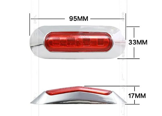 Верхняя звезда 4 светодиода боковые габаритные огни для грузовика аварийные
