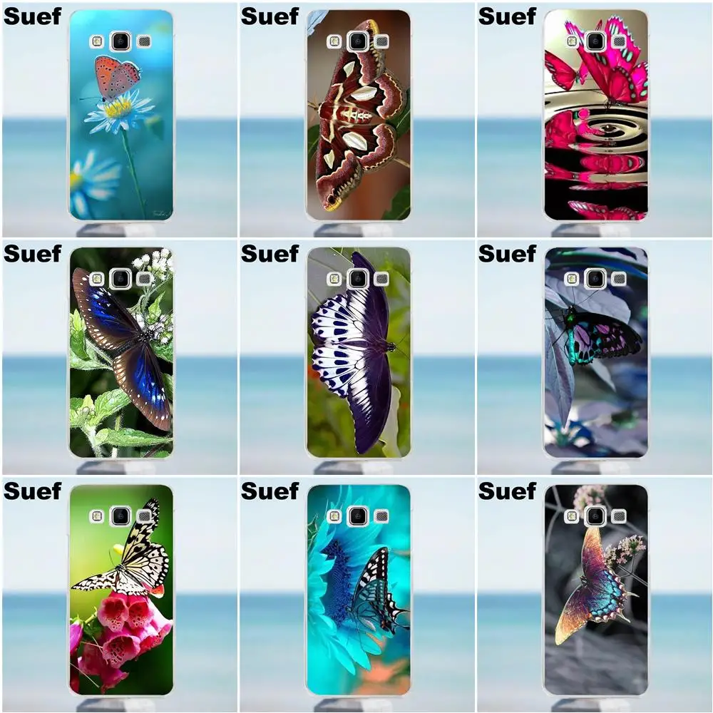 Suef Ariel Butterfly Мягкий чехол из ТПУ для Galaxy Alpha Core Prime Note 2 3 4 5 S3 S4 S5 S6 S7 S8 mini edge Plus |