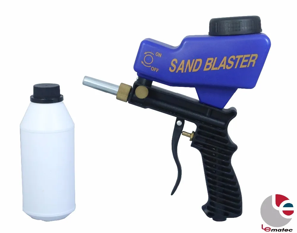 Пескоструйный пистолет LEMATEC с пескоструйными абразивными веществами