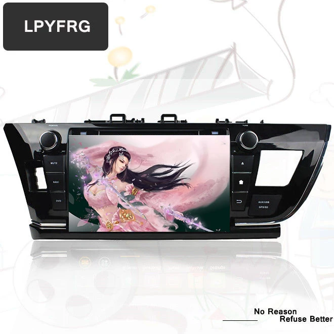 Автомагнитола 2 Din 4 + 64 ГБ 8 дюймов Dvd Gps android 10 0 Indash для Toyota Corolla 2013 14 2015 2016