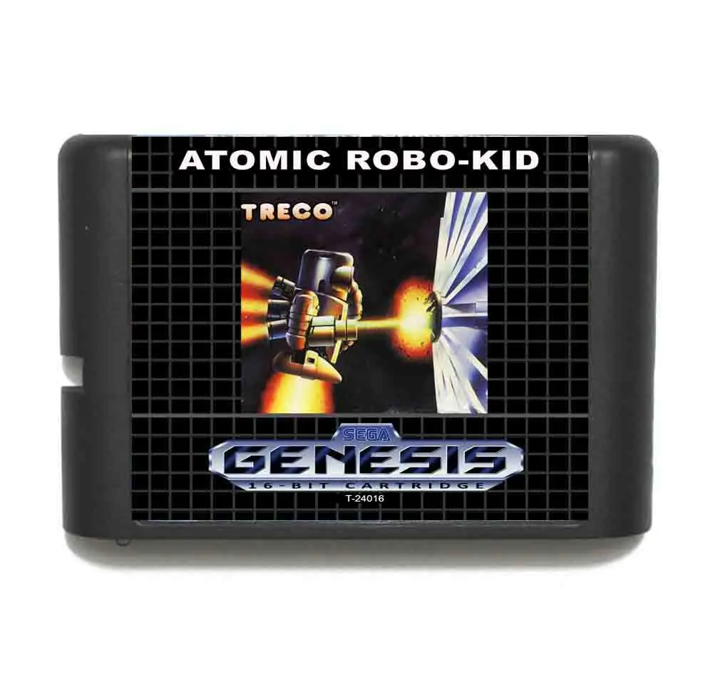 Атомный робо малыш 16 бит MD карточная игра с коробку для Sega игры Mega Drive Genesis |