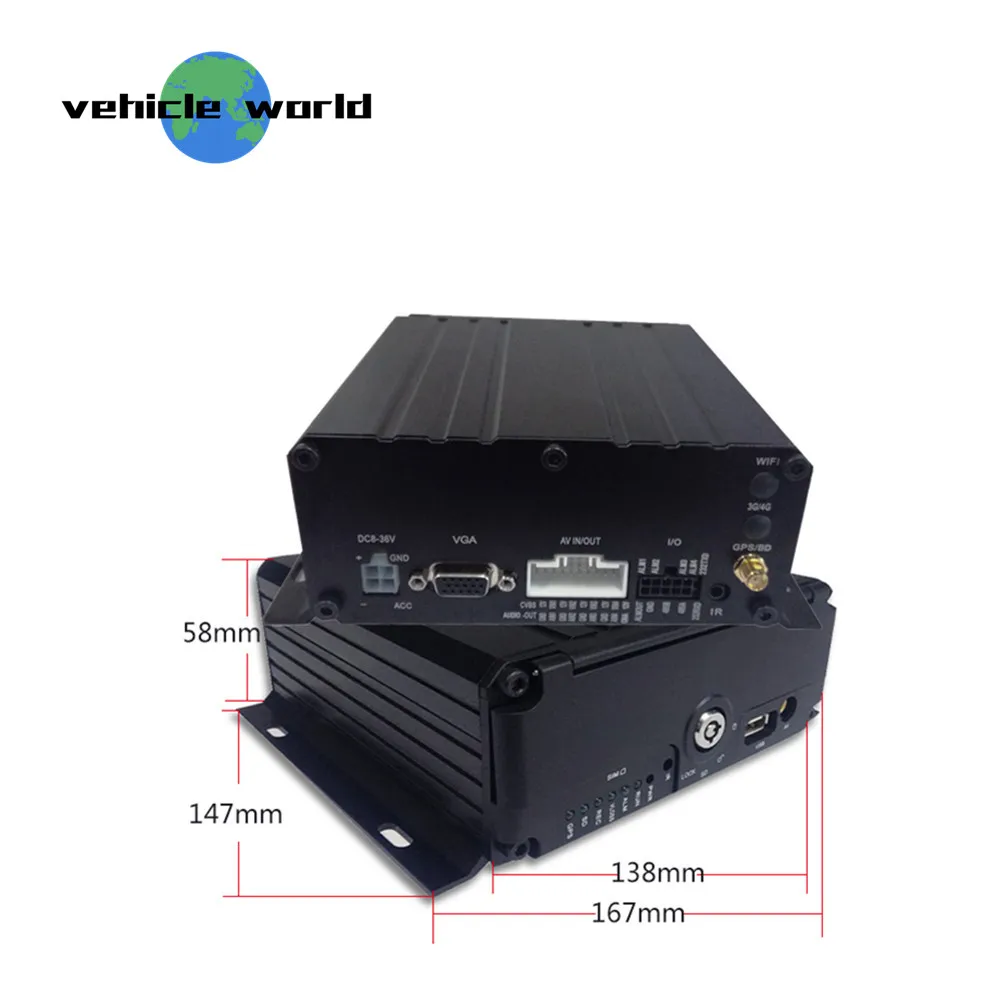 Автомобиль такси трейлер грузовик школьный автобус 4Ch 2.0MP AHD 1080P HDD SD карта