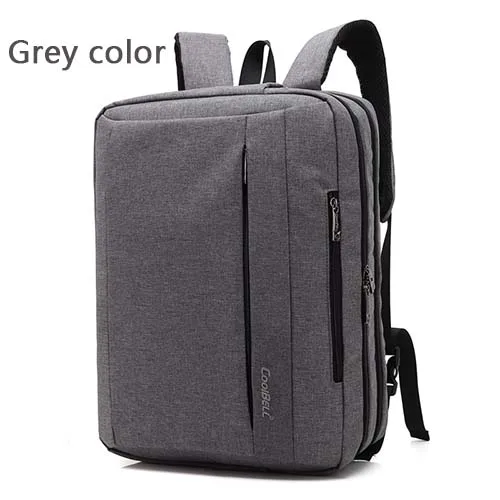 grey 5501 15 дюймовый рюкзак для ноутбука, сумка-трансформер для ноутбука, вместительная сумка через плечо для 17 17,3, многофункциональная Сумочка 5501 - Цвет: grey 5501
