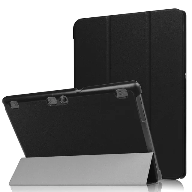 Black Тонкий Магнитный Складной флип-чехол для lenovo Tab 2 A10-70F/L A10-30 X30F/M Tab 3X70 X70F X70M Tab 10 TB-X103F X103F+ подарок - Цвет: Black