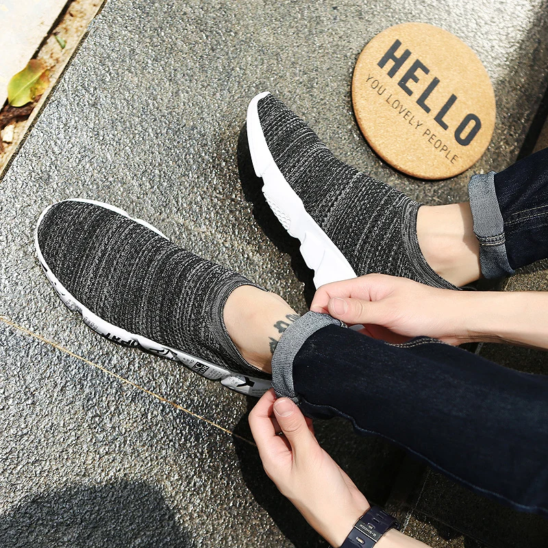 Кроссовки носки Weweya для мужчин и женщин Вулканизированная подошва теннисные