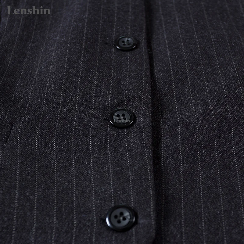 Lenshin комплект из 2 предметов высококачественная ткань официальный полосатый