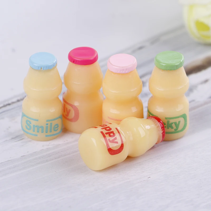 5 шт./лот миниатюрный кукольный домик масштаб 1:6 молоко напитки ролевая еда для blyth