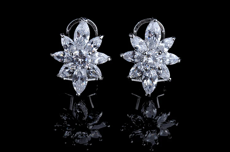 Серьги клипсы с фианитом ААА для женщин модные золотые серьги GLE0119|earrings owl|earring