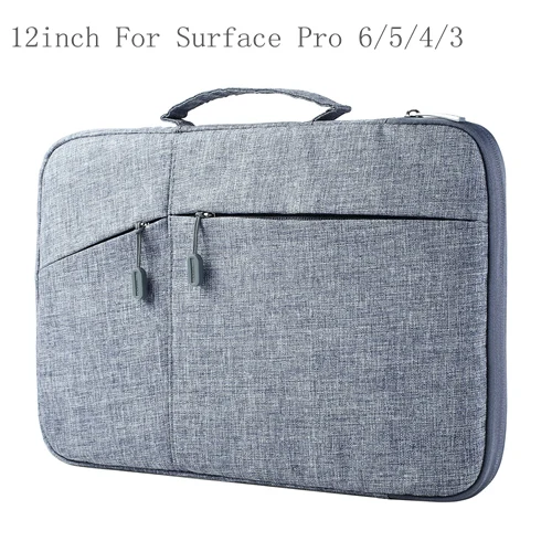 12inch Gray Megoo поверхность рукав Чехол 1"~ 15" для microsoft Surface Pro X/7/4/3/6/5 12," Surface Book 2 Поверхность ноутбука 3/2/1 13,5" 15,6" - Цвет: 12inch Gray