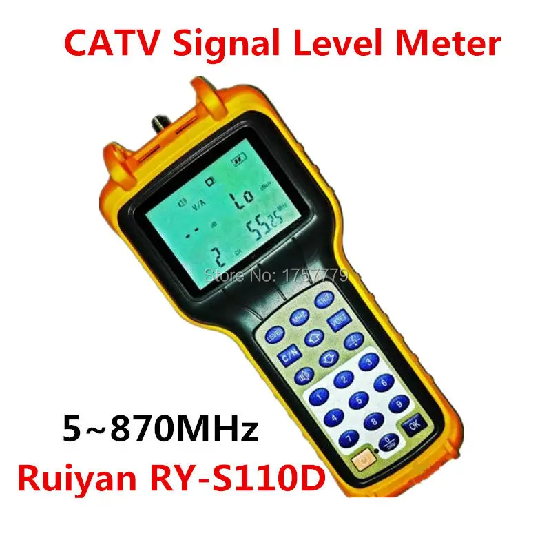 High Precision Analog CATV Signal Level Meter RY-S110D 5~870MHz