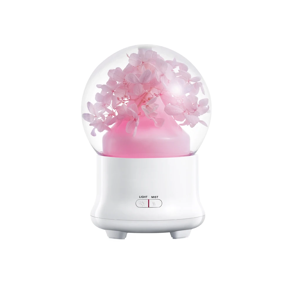 

100ml Ultrasonic Aromatherapy Diffuser with flower Aroma Diffusers Cool Mist Humidifier for Office Bedroom Living Room
