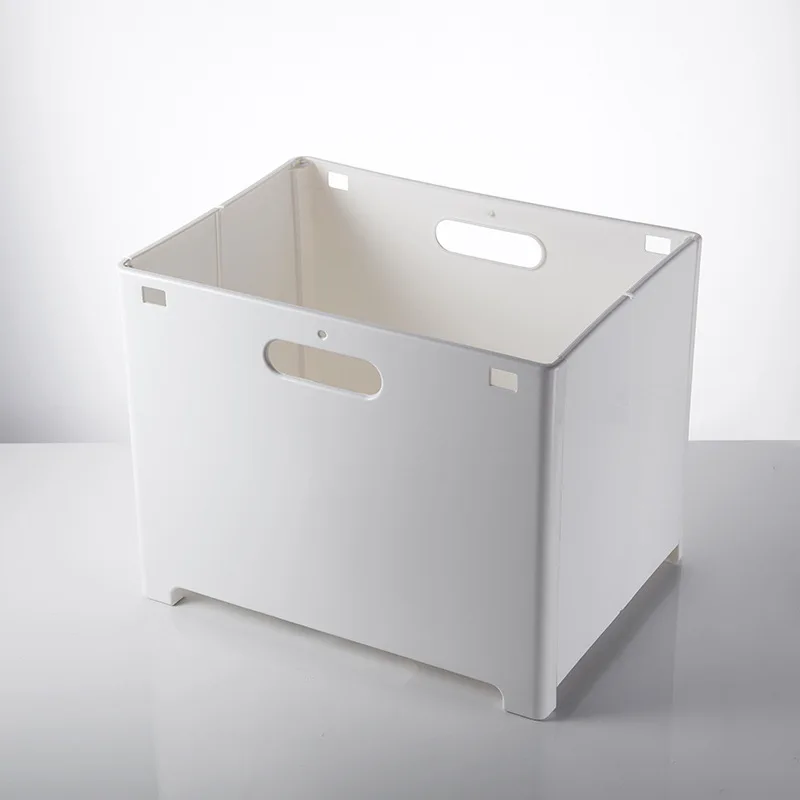 White MICCK настенная складная корзина для белья на присоске, подвесная корзина для грязной одежды, пластиковая большая корзина для хранения, органайзер для дома - Цвет: White