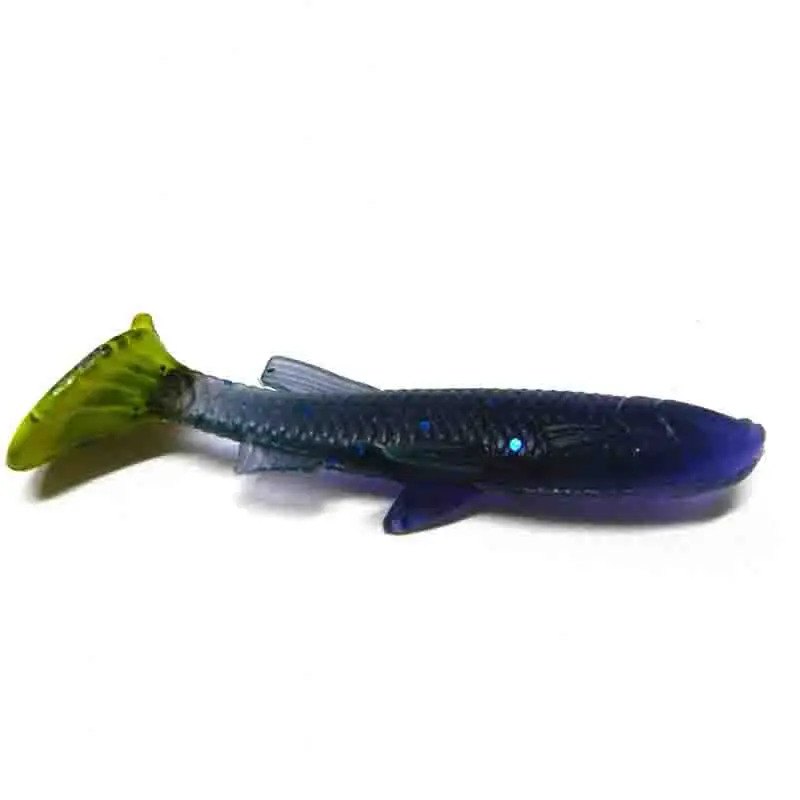 Lot 20pcs Artificial Plastic Soft Fishing Lure 5.5g/7cm Silicone Tiddler Swim Bait 4 Colors | Спорт и развлечения