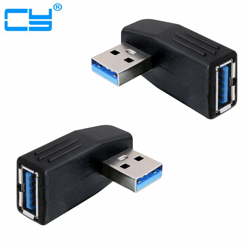 

Левый угол 90 градусов USB 3,0 A Штекерный разъем адаптера M/F
