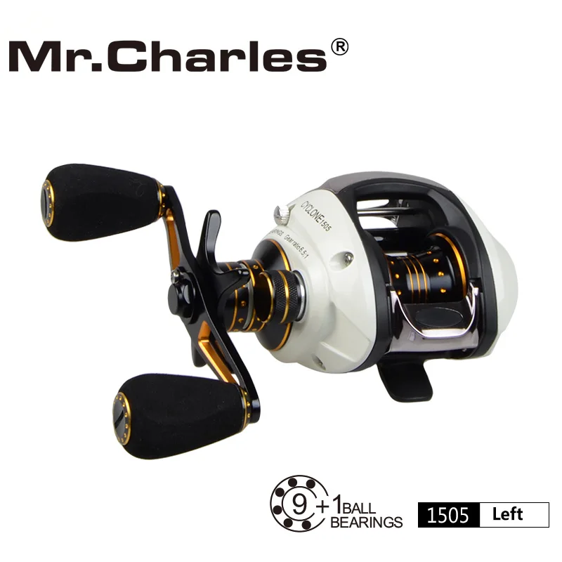 Mr. Charles 9BB+ 1RB NMB 6,5: 1 Влево/Вправо Cyclone1505/1510 Приманка литья высокая прочность на растяжение пластиковый подшипник рыболовной катушки