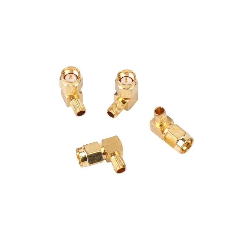 Коннектор Sindax SMA JWC 3 Штекерный правый угол обжима для RG58 RG142 LMR195 RG400 RF провод