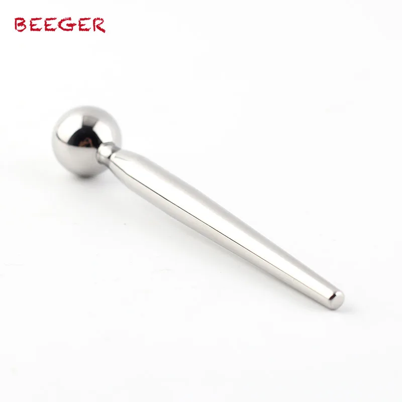 BEEGER мужской из нержавеющей стали однотонный с мочевой пробкой металлический
