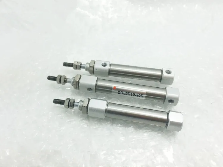 Пневматический мини цилиндр CDJ2B типа Двойное действие один стержень 10 мм