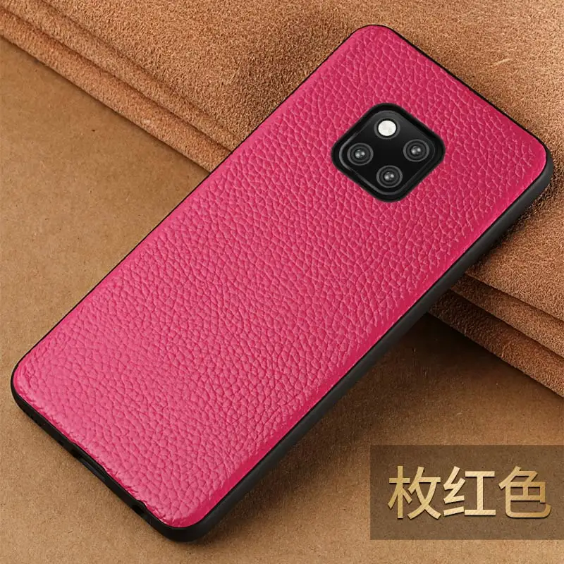 rose Red Роскошный кожаный чехол для телефона для huawei mate 20 20Pro 10 pro 9Pro honor 8X V20 Nova 4 Чехлы для huawei P SMART p30 - Цвет: rose Red