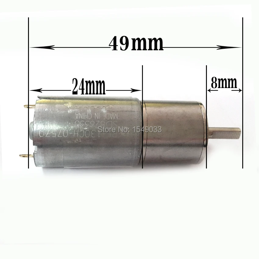 Новый 16 мм высокий крутящий момент 8 об/мин 12 В DC мотор-редуктор Мотор dc