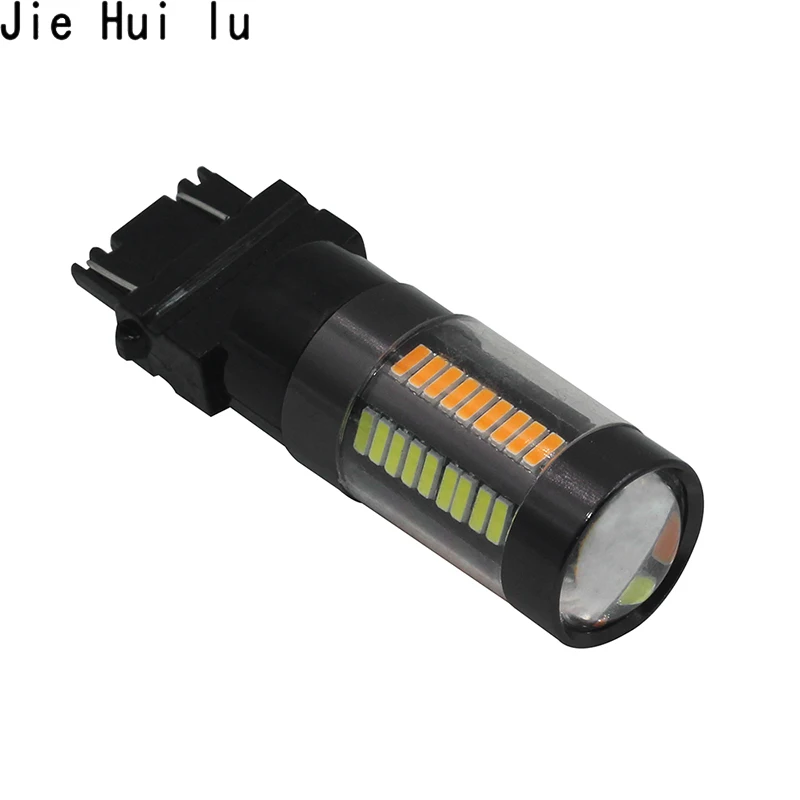 1 шт. автомобильные лампы BAY15D T25 1157 T20 3157 Led 7443 66 SMD стоп сигнал 12 В двухцветные белые