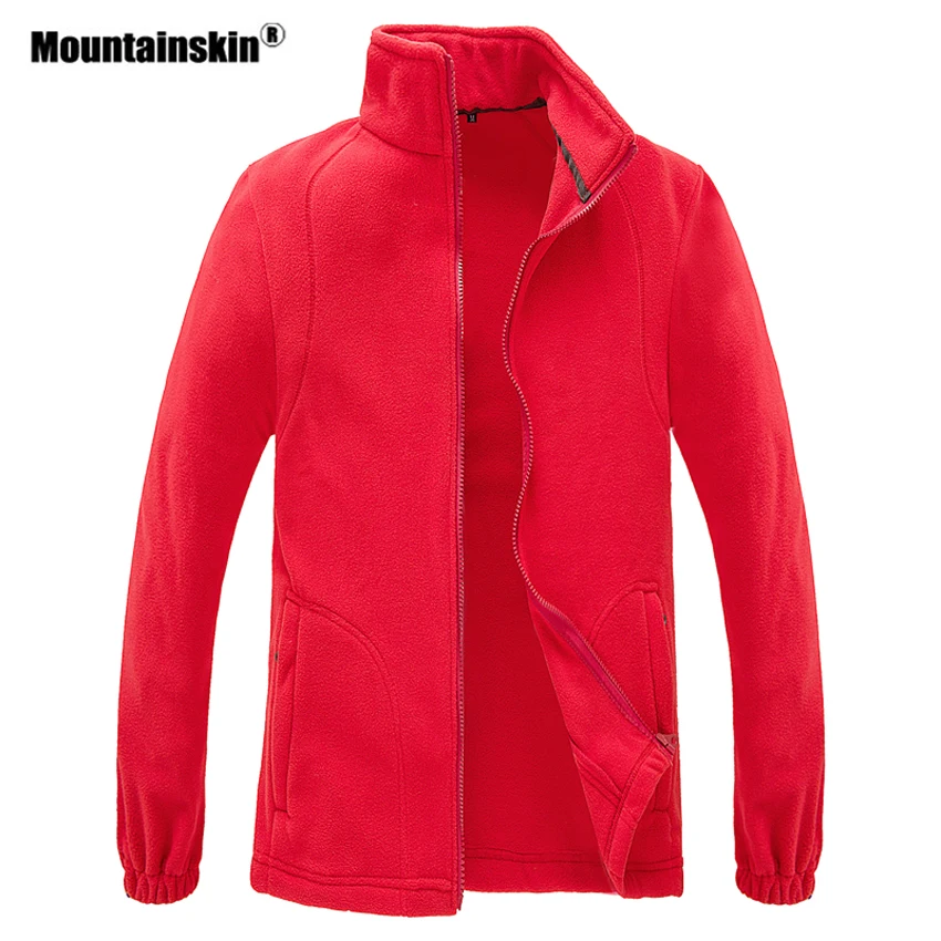 Mountainskin для мужчин и женщин Зимние флисовые куртки для спорта на открытом воздухе термо ветровка для пешего туризма треккинга лыжного спорта рыбалки Брендовое пальто VA348