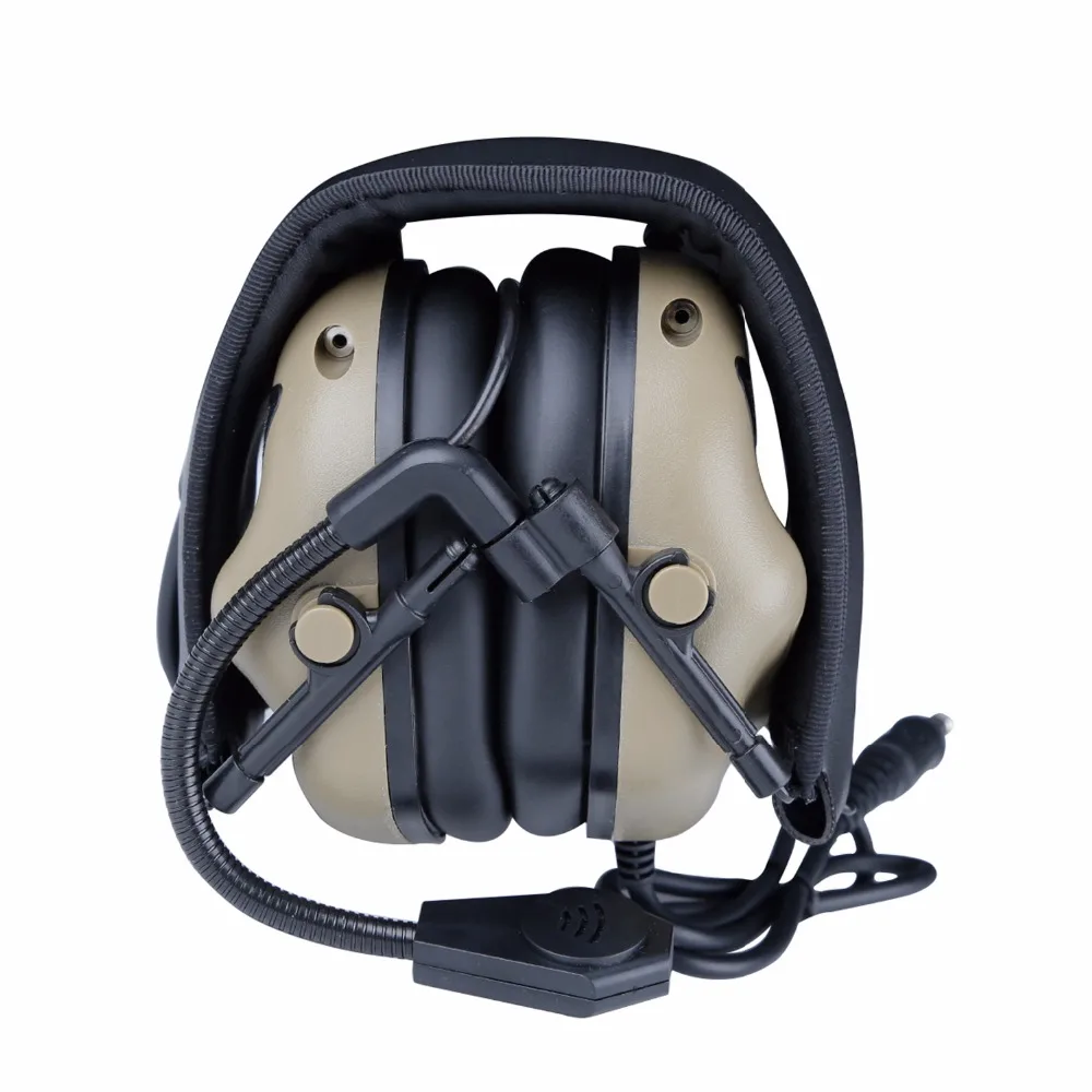 Tactical Headset Headband Wearing Version without Sound Pickup & Noise Reduction Function Headphone Communication for Shooting |