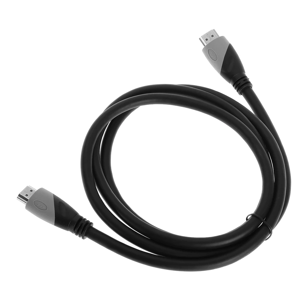 Черный Позолоченный 1080P 3D Bluray HD tv xbox PS4 tv Высокоскоростной HDMI 1,4 кабель партия нейлоновая оплетка цифровое соединение прочный высокое качество - Цвет: Черный