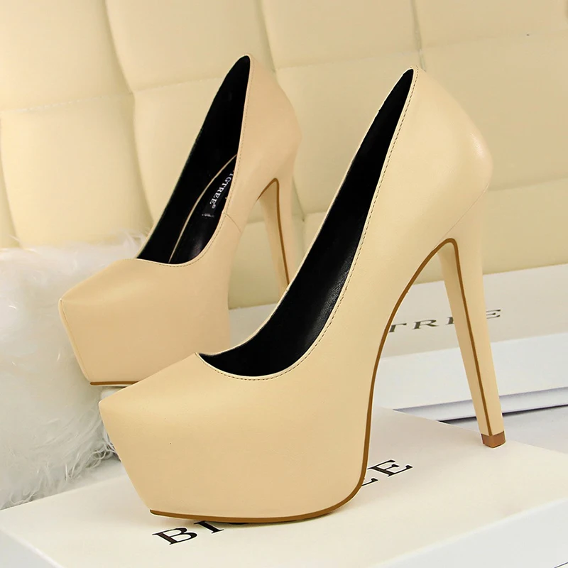 BIGTREE/туфли-лодочки на высоком каблуке и платформе женская обувь talon femme tacones altos mujer